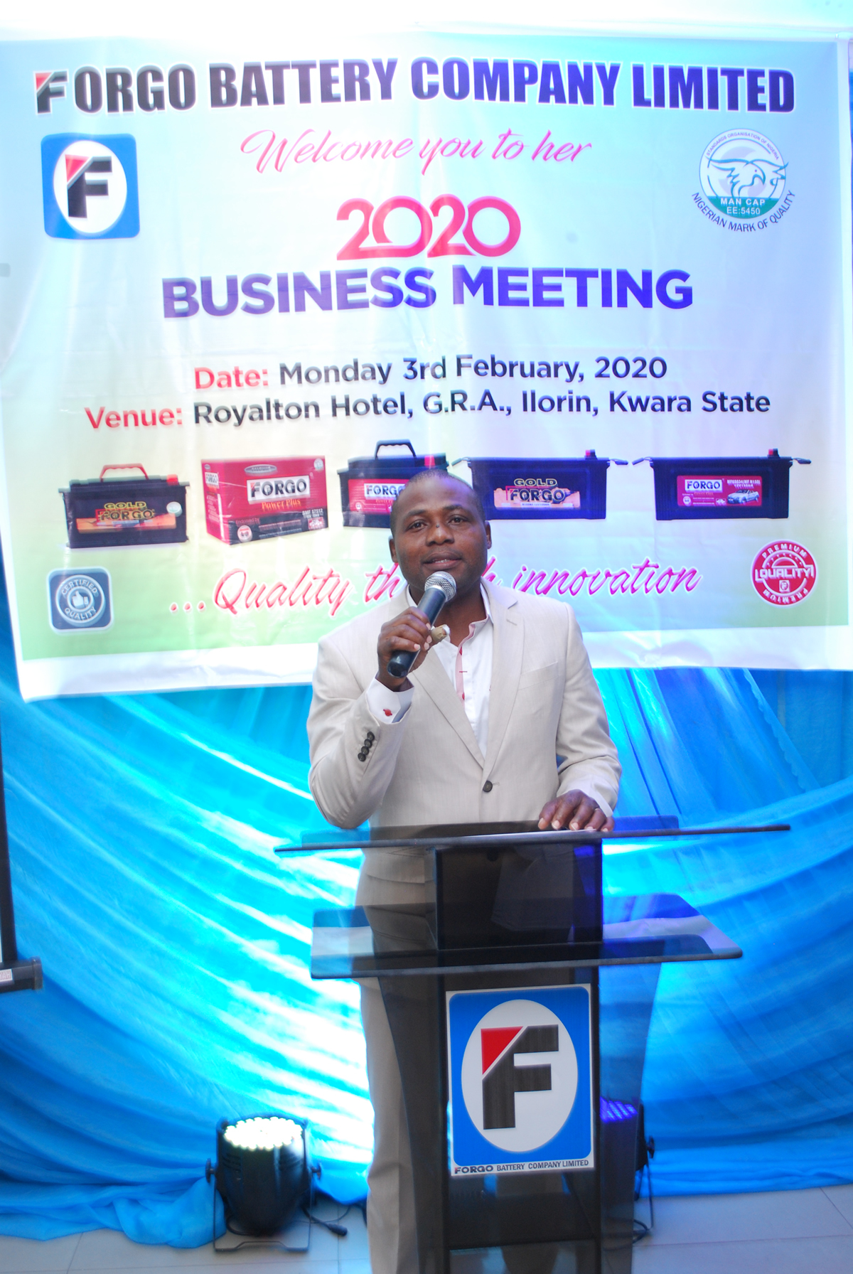 Forgo Battery MD, Mr Joseph Offorjama