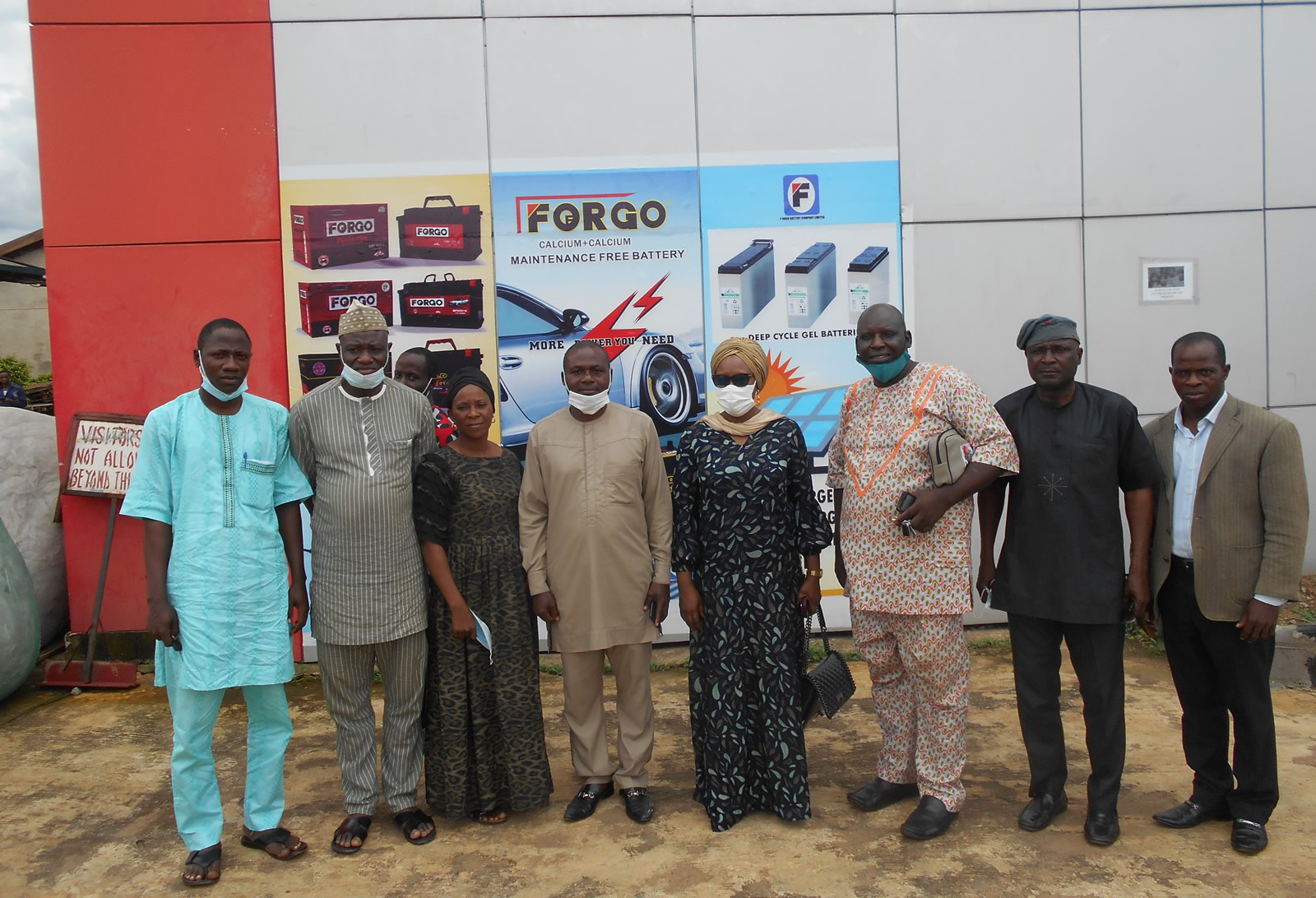 Group Photograph with Commissioner of Enterprise's Entourage
