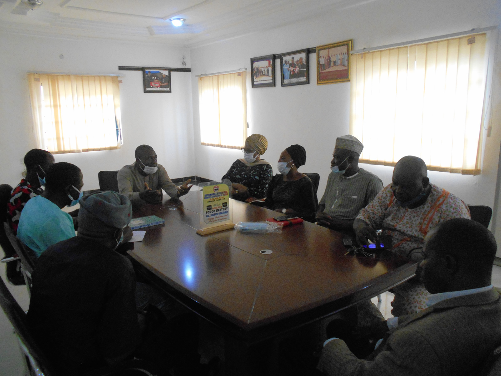 Forgo Battery Company Limited MD meeting with the Commissioner of Enterprise and her entourage